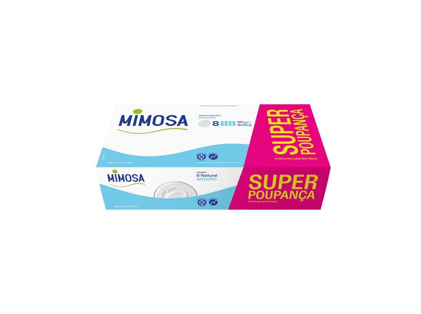 IOGURTE MAGRO MIMOSA NATURAL 8X120G image number 1