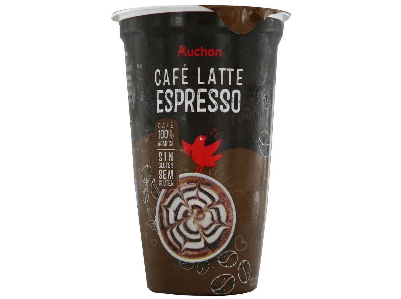 CAF&Eacute; LATTE ESPRESSO AUCHAN 100% AR&Aacute;BICA SEM GL&Uacute;TEN 250ML image number 0