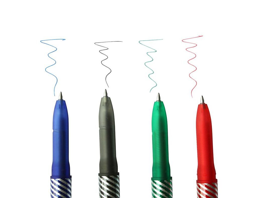 CONJUNTO DE 4 CANETAS GEL AUCHAN APAG&Aacute;VEL image number 1