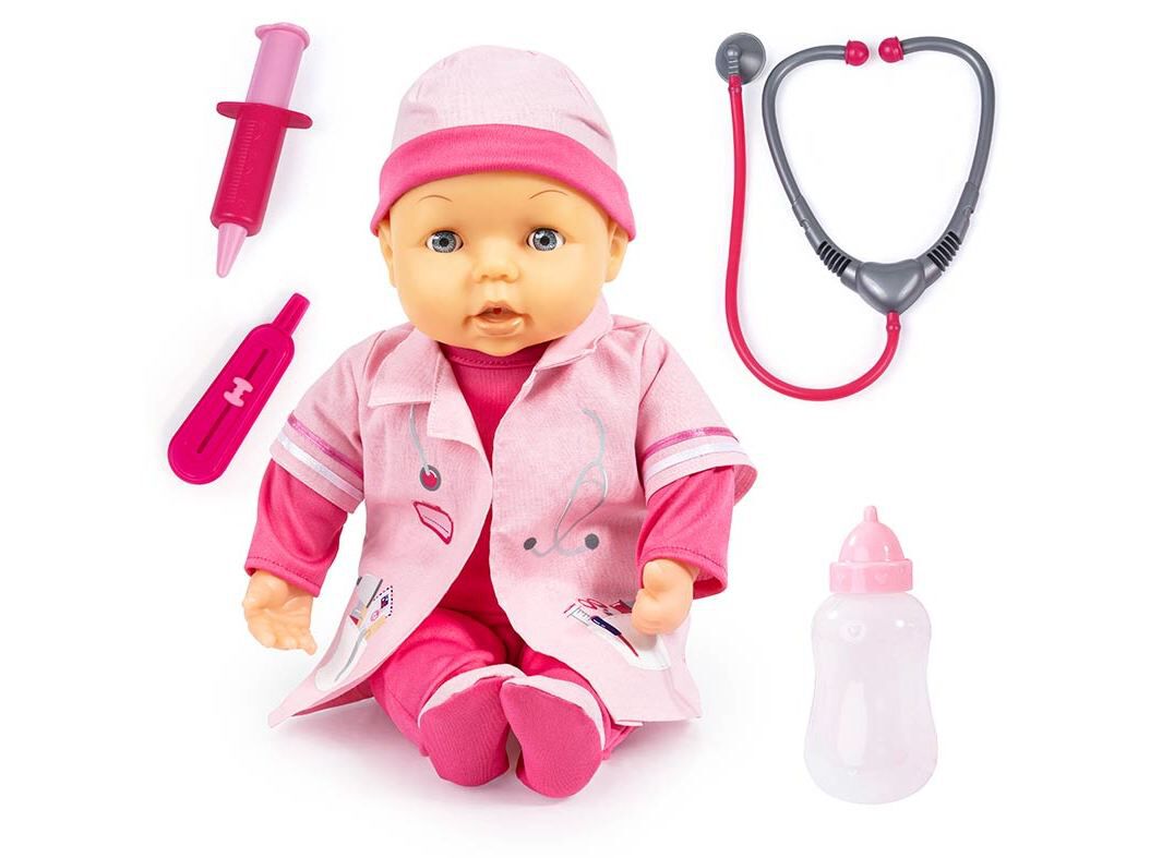 BONECO BEB&Eacute; ONE TWO FUN COM ACESS&Oacute;RIOS M&Eacute;DICO 38CM image number 3