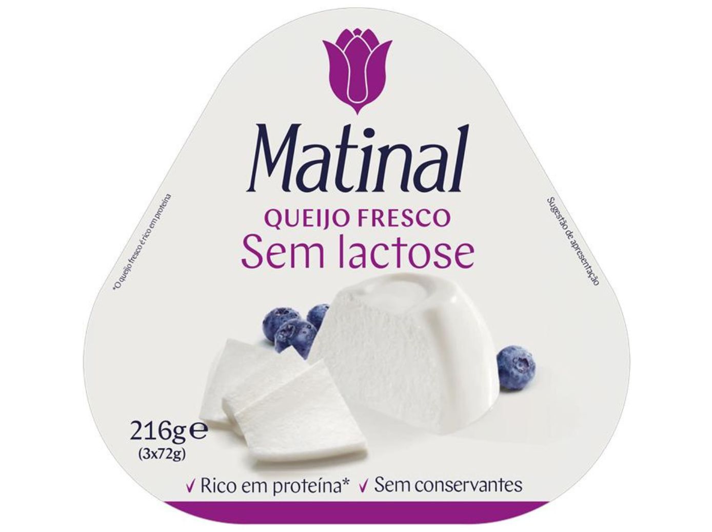 QUEIJO MATINAL FRESCO SEM LACTOSE 3X72G