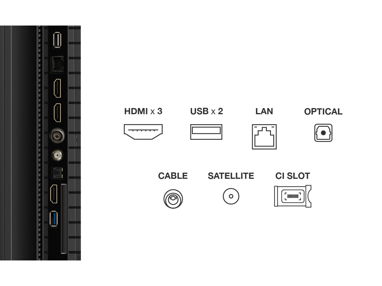 TV QLED TCL 75P7K (75" 4K GOOGLE TV 189CM) image number 2