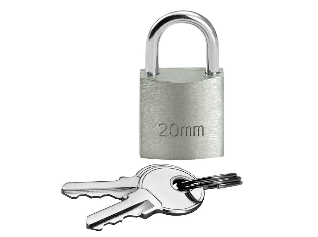 CADEADO AUCHAN ALUMINIO COM 2 CHAVES 20MM image number 1