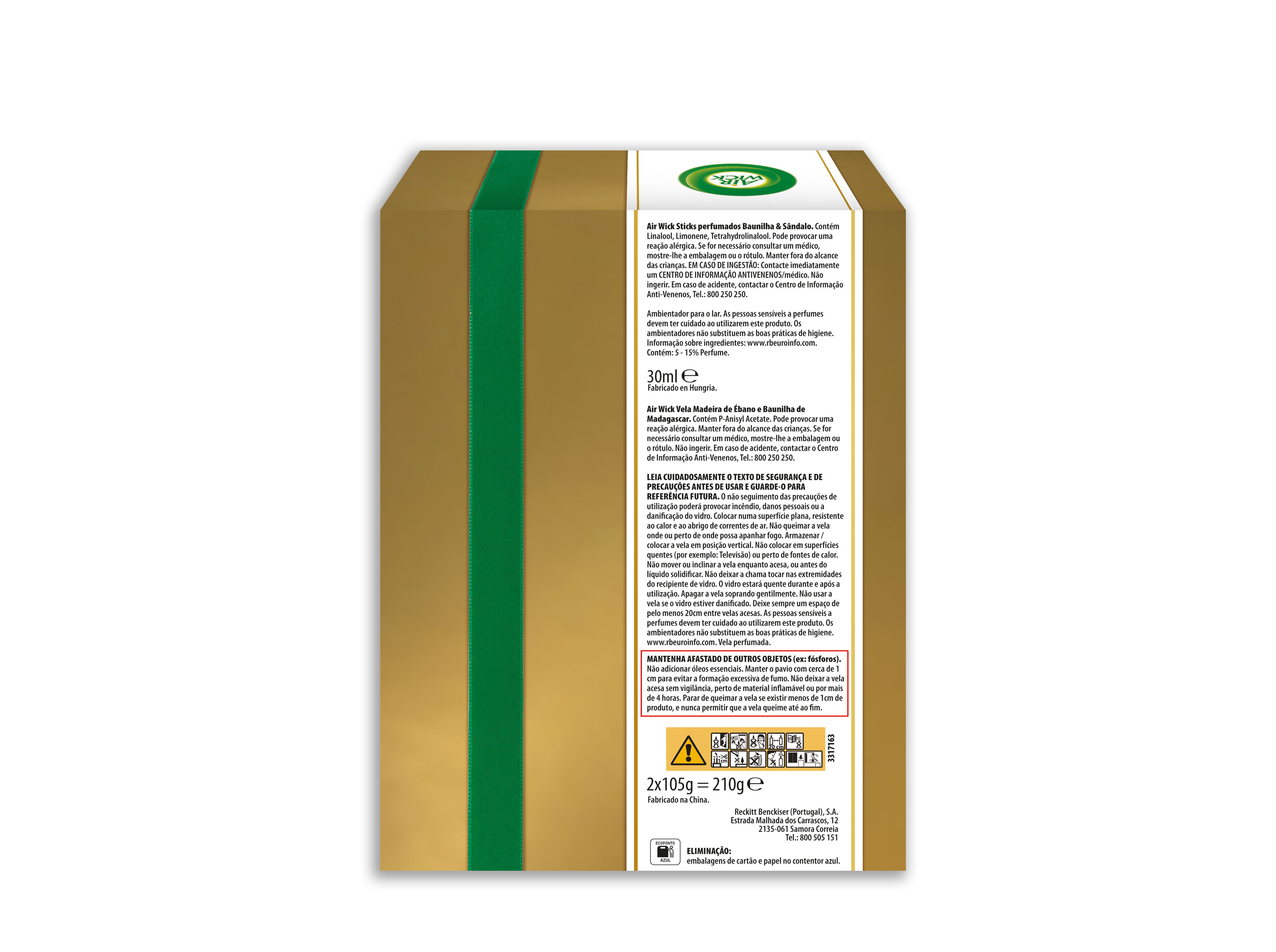 AMBIENTADOR AIRWICK COFFRET BAUNILHA image number 1