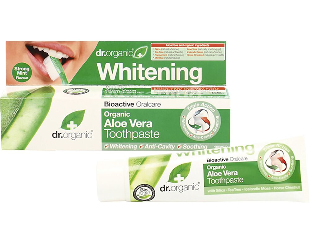 PASTA DENTIFRICA DR.ORGANIC BIO ALO&Eacute; VERA 100ML image number 0