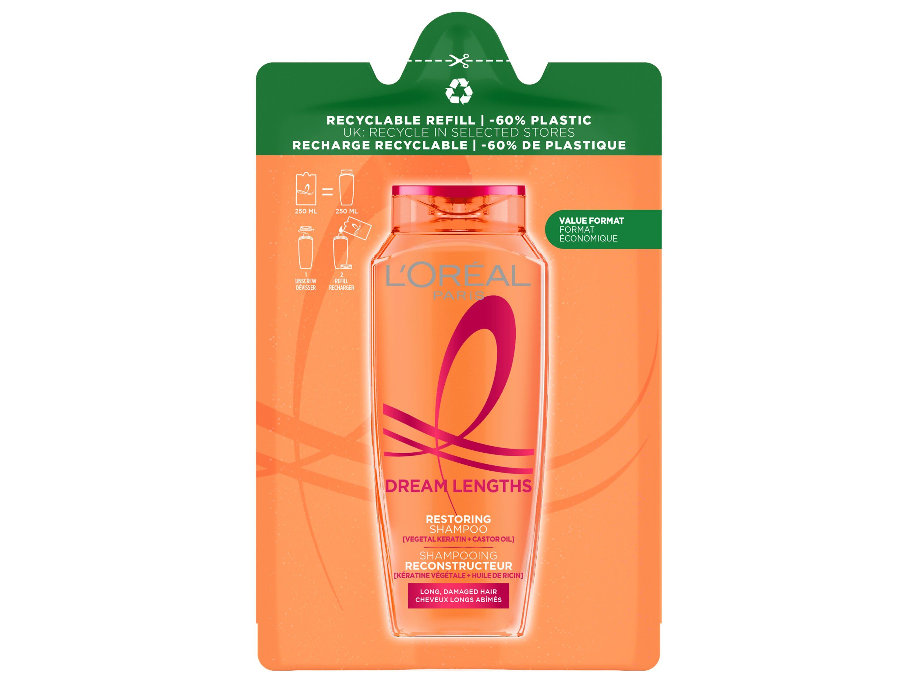 CHAMPO ELVIVE REFILL DREAM LONG 500ML image number 0