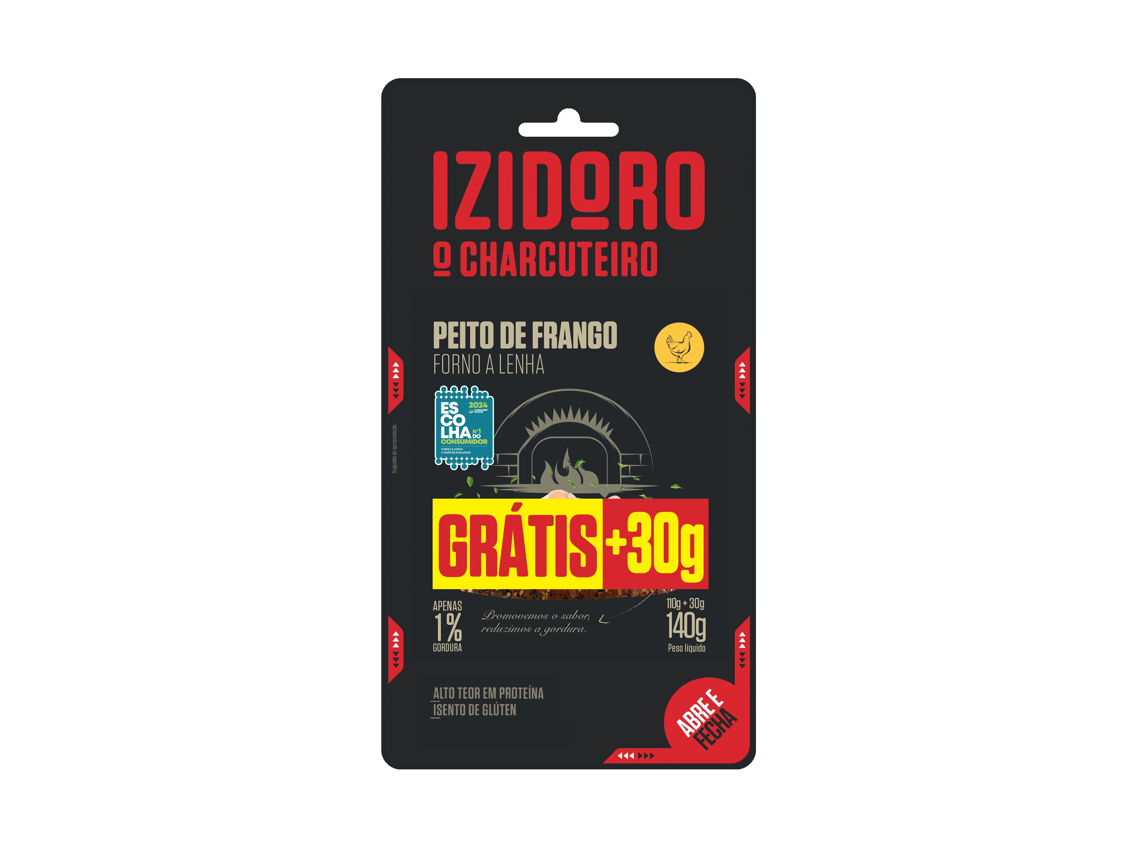 PEITO DE FRANGO FAT. IZIDORO FORNO A LENHA 110G+30G