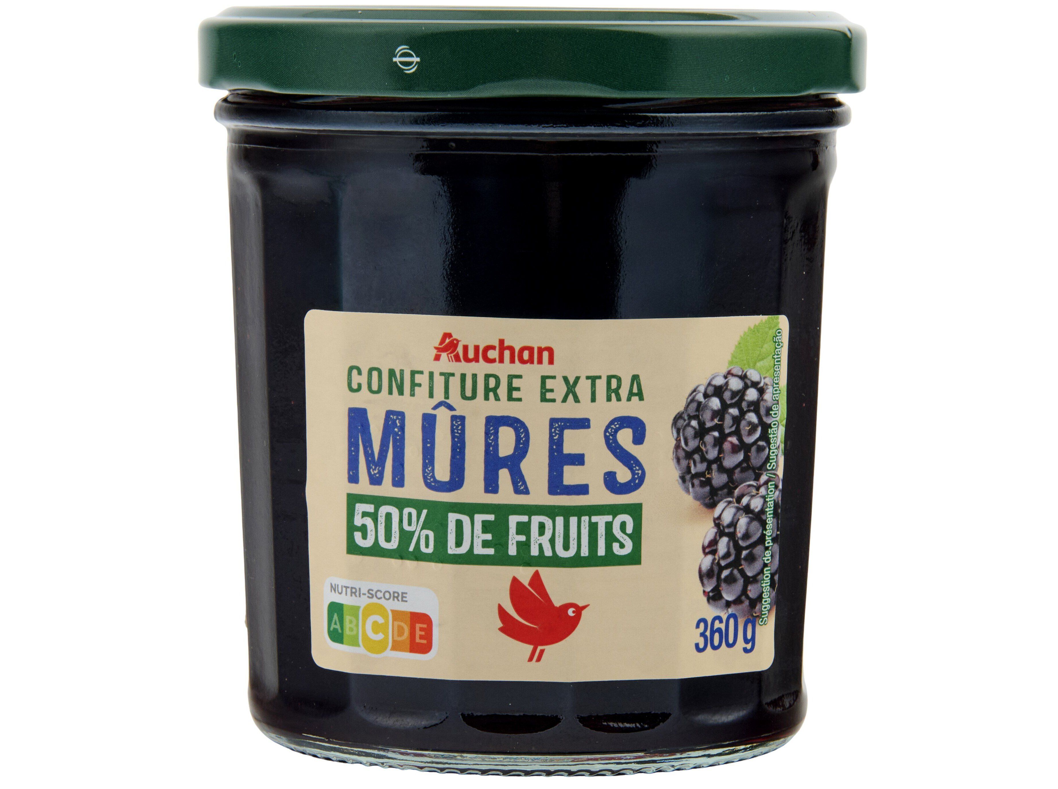 DOCE AUCHAN EXTRA 50% FRUTOS AMORA 360G image number 0