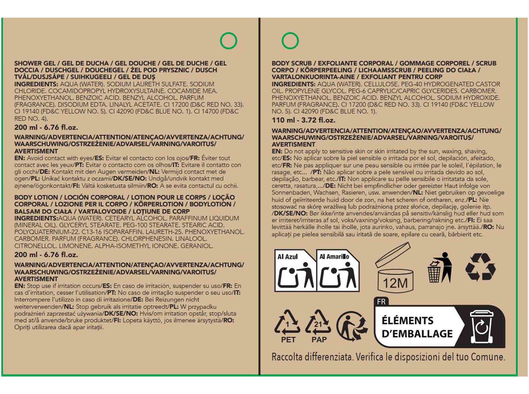 CESTO NATURAL OIL IDC INSTITUTE 3PCS image number 1