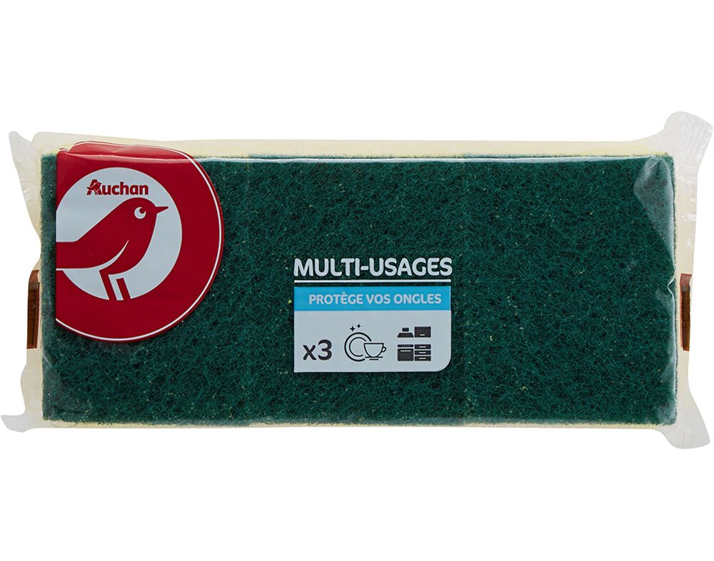 ESFREG&Atilde;O AUCHAN SALVA UNHAS ERGON&Oacute;MICO COM FIBRA VERDE 3UN