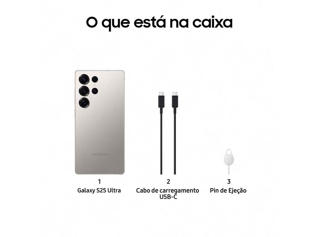 SMARTPHONE SAMSUNG GALAXY S25 ULTRA 256GB CINZENTO TIT&Acirc;NIO image number 1