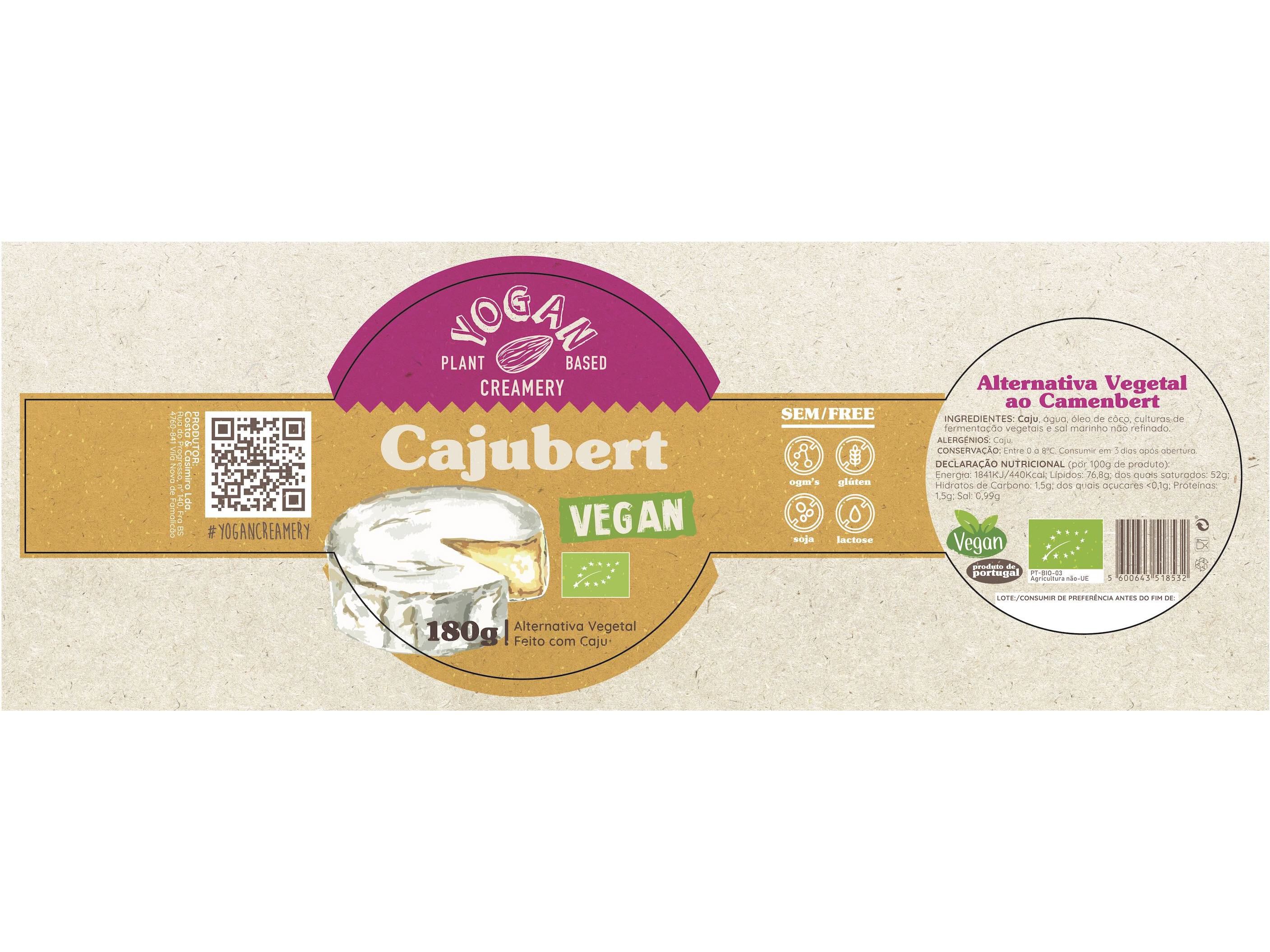 PREPARADO VEGETAL YOGAN VEGAN CAJU BIO 180G image number 1