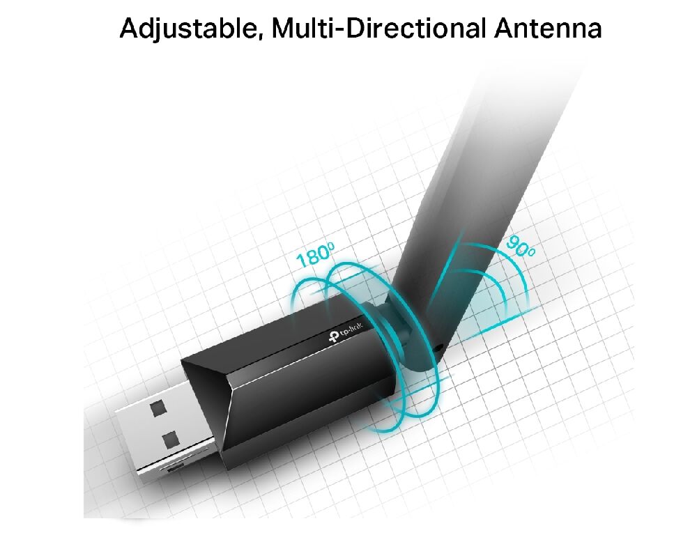 ADAPTADOR WI-FI TP-LINK ARCHER-T2U-PLUS USB AC600 image number 2