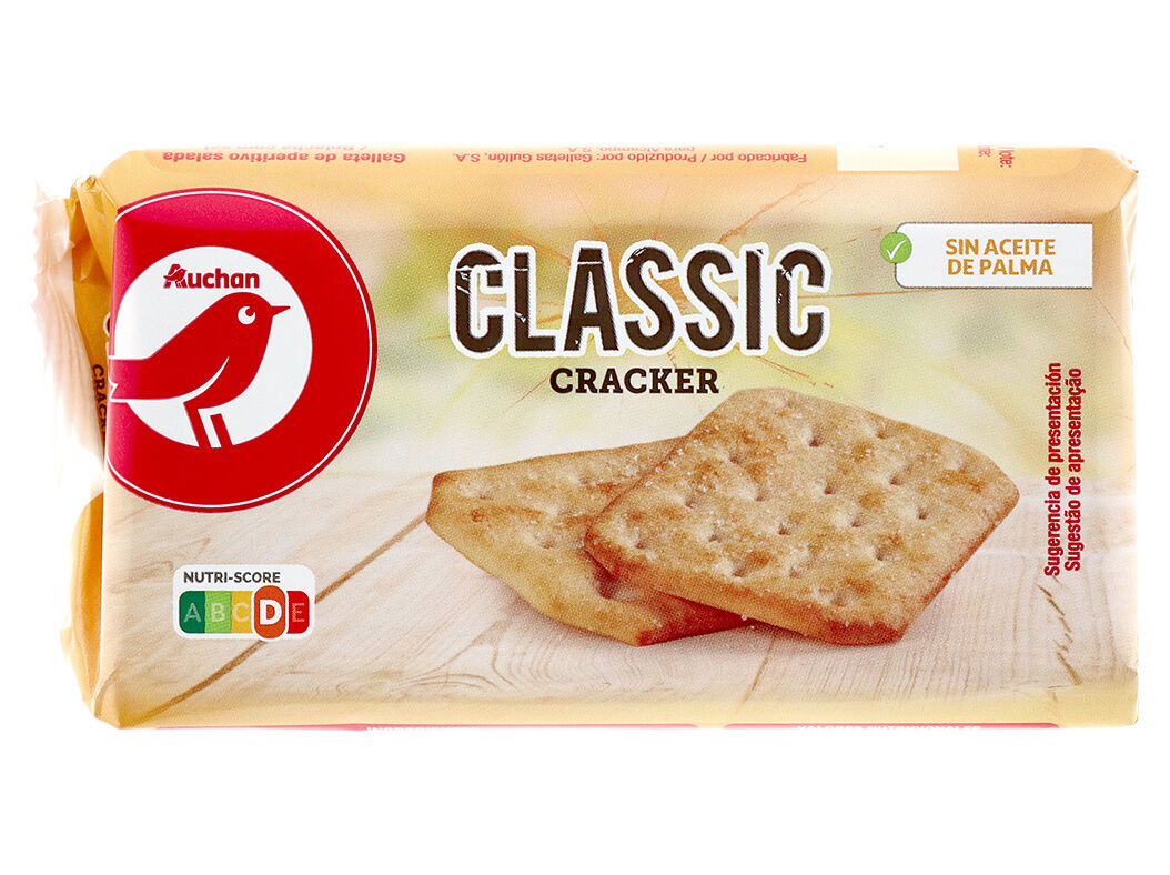 BOLACHA AUCHAN CRACKER COM SAL 100G image number 0
