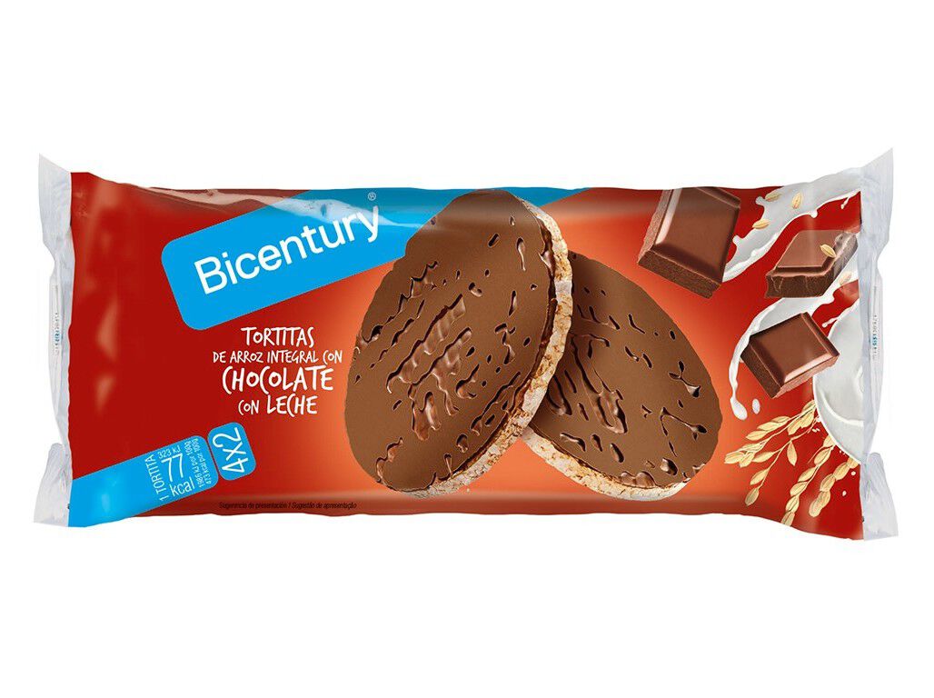TORTITAS BICENTURY CHOCOLATE DE LEITE 130 G image number 0