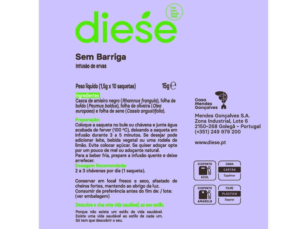 CH&Aacute; PLANTAS E ERVAS DIESE SEM BARRIGA 15G image number 1