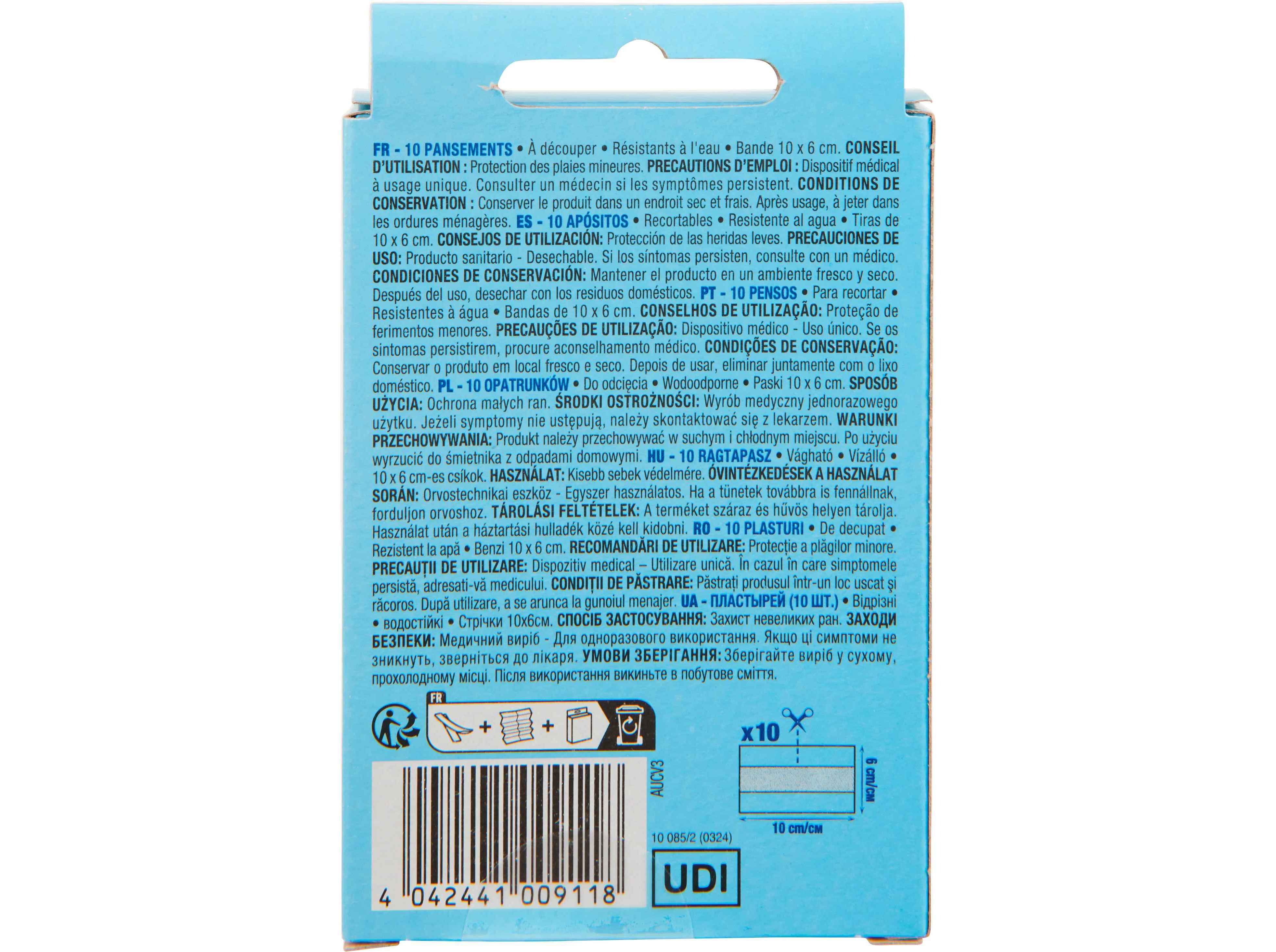 PENSOS AUCHAN IMPERME&Aacute;VEIS PARA RECORTAR 10UN image number 1
