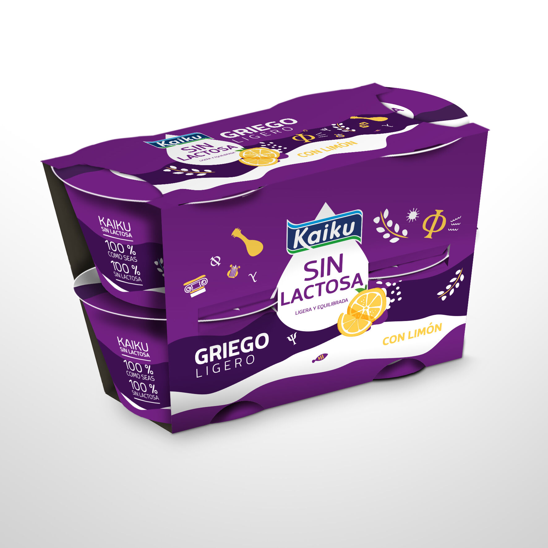 IOGURTE KAIKU SEM LACTOSE GREGO LIM&Atilde;O 4X90G image number 1