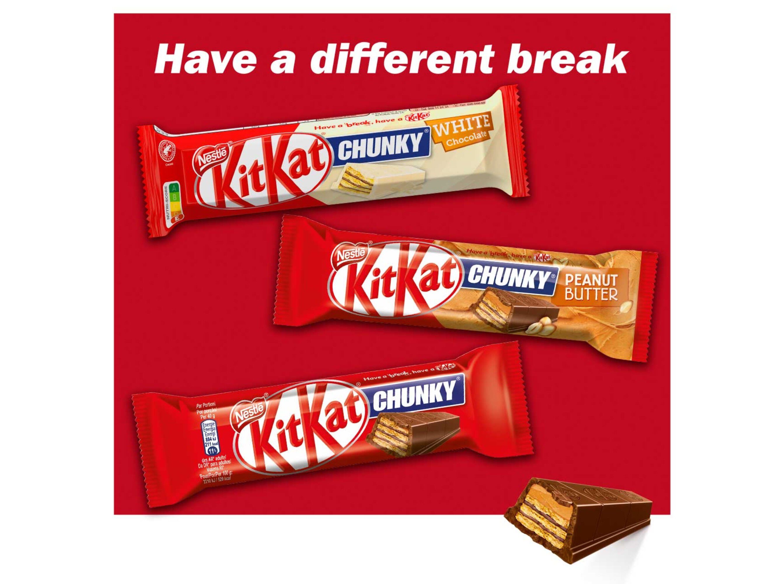 SNACK DE CHOCOLATE KITKAT CHUNKY MANTEIGA DE AMENDOIM 42 G image number 2