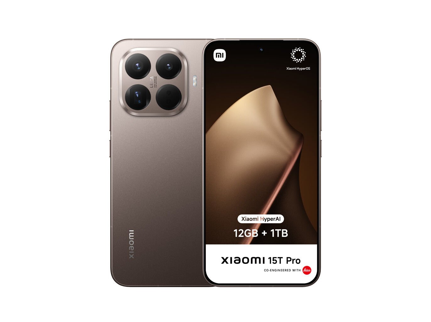 SMARTPHONE XIAOMI 15T PRO (6.83'' 12GB 1TB MOCHA GOLD)