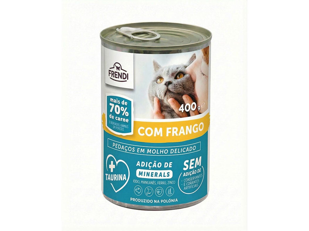 COMIDA H&Uacute;MIDA PARA GATO FRENDI FRANGO 400G image number 0