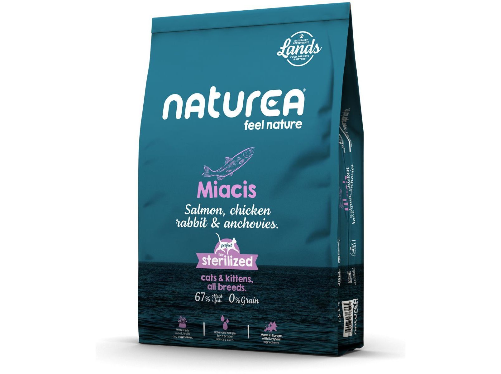 RA&Ccedil;&Atilde;O PARA GATO E GATINHOS NATUREA MIACIS 5.5 KG image number 1
