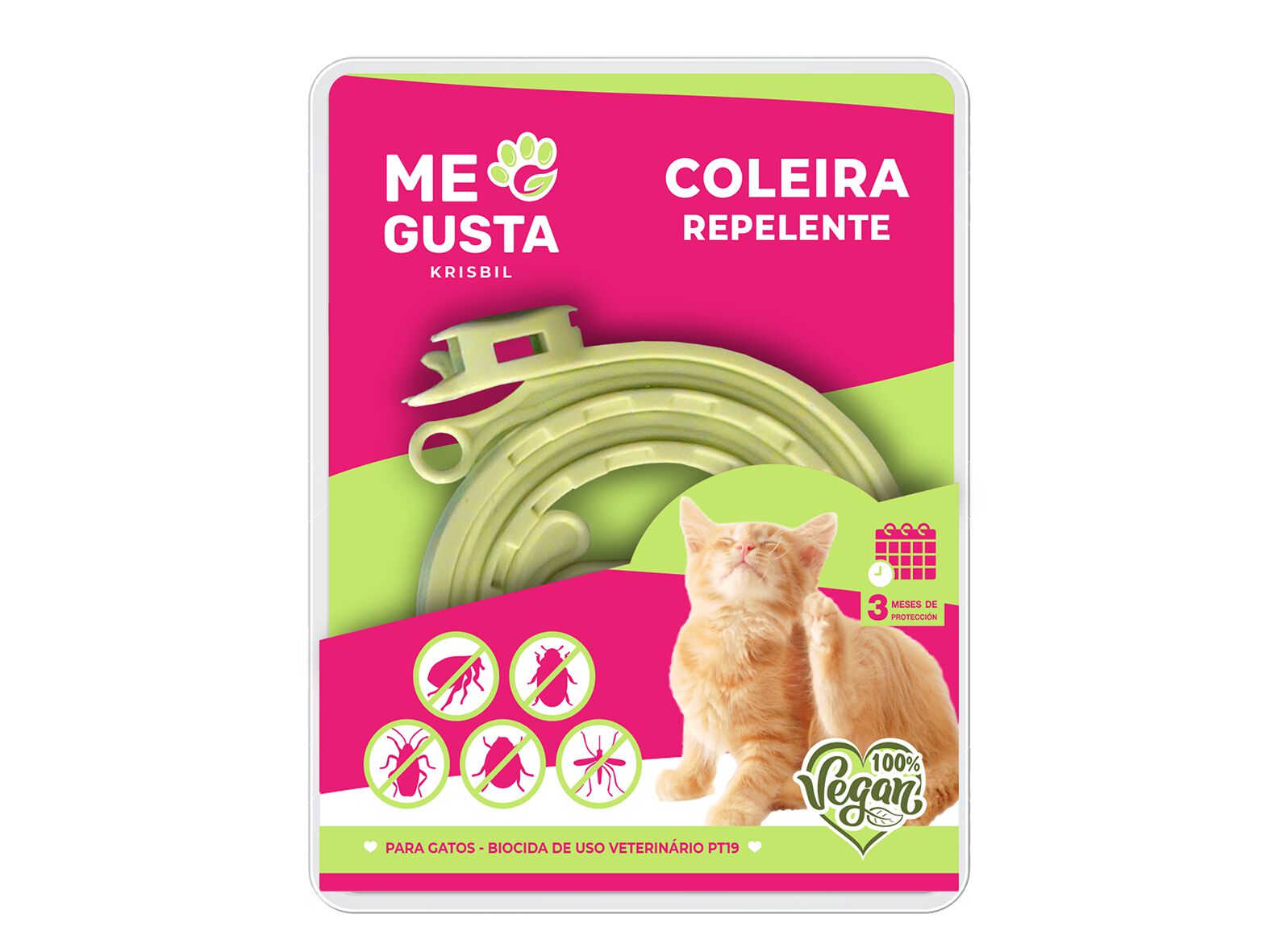 COLEIRA REPELENTE GATO ME GUSTA LUMINISCENTE image number 1