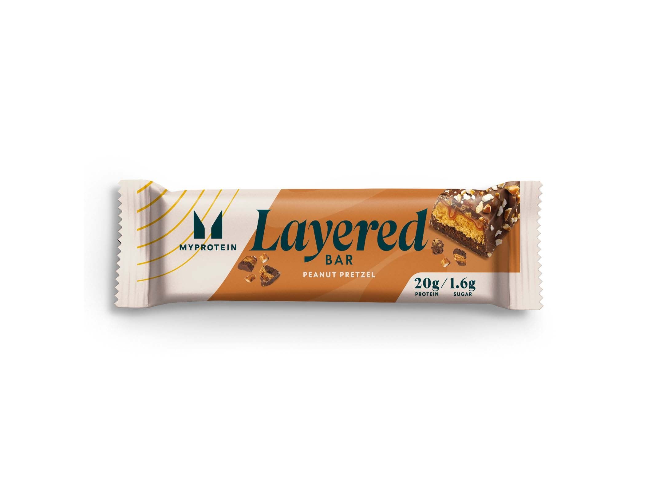 BARRA MYPROTEIN LAYERED PEANUT PRETZEL 60G image number 0