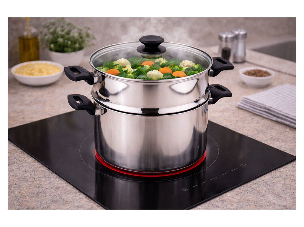 PANELA COZER A VAPOR ACTUEL INOX TAMPA VIDRO 6L image number 2