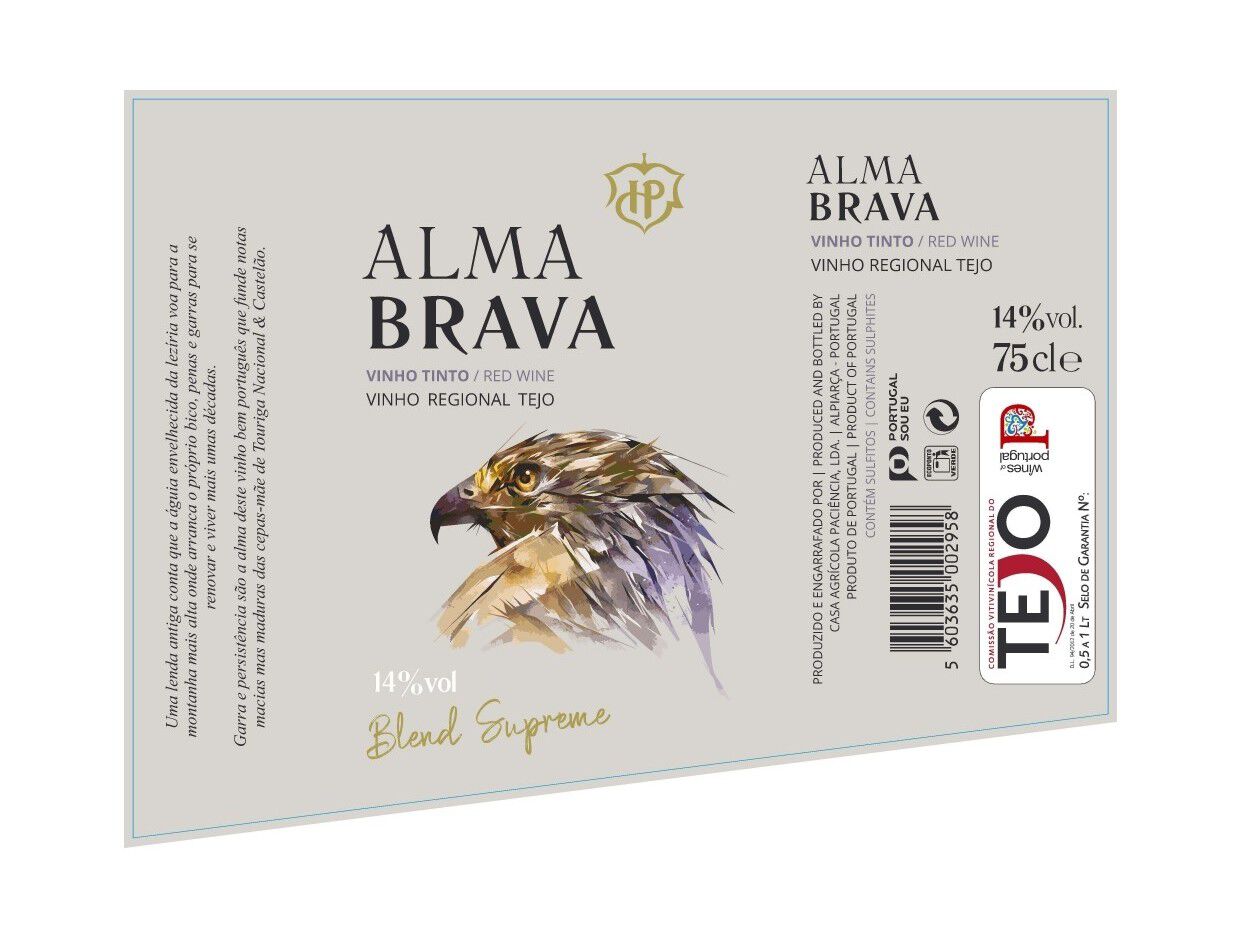 VINHO TINTO ALMA BRAVA BLEND SUPREME TEJO 0.75L image number 1