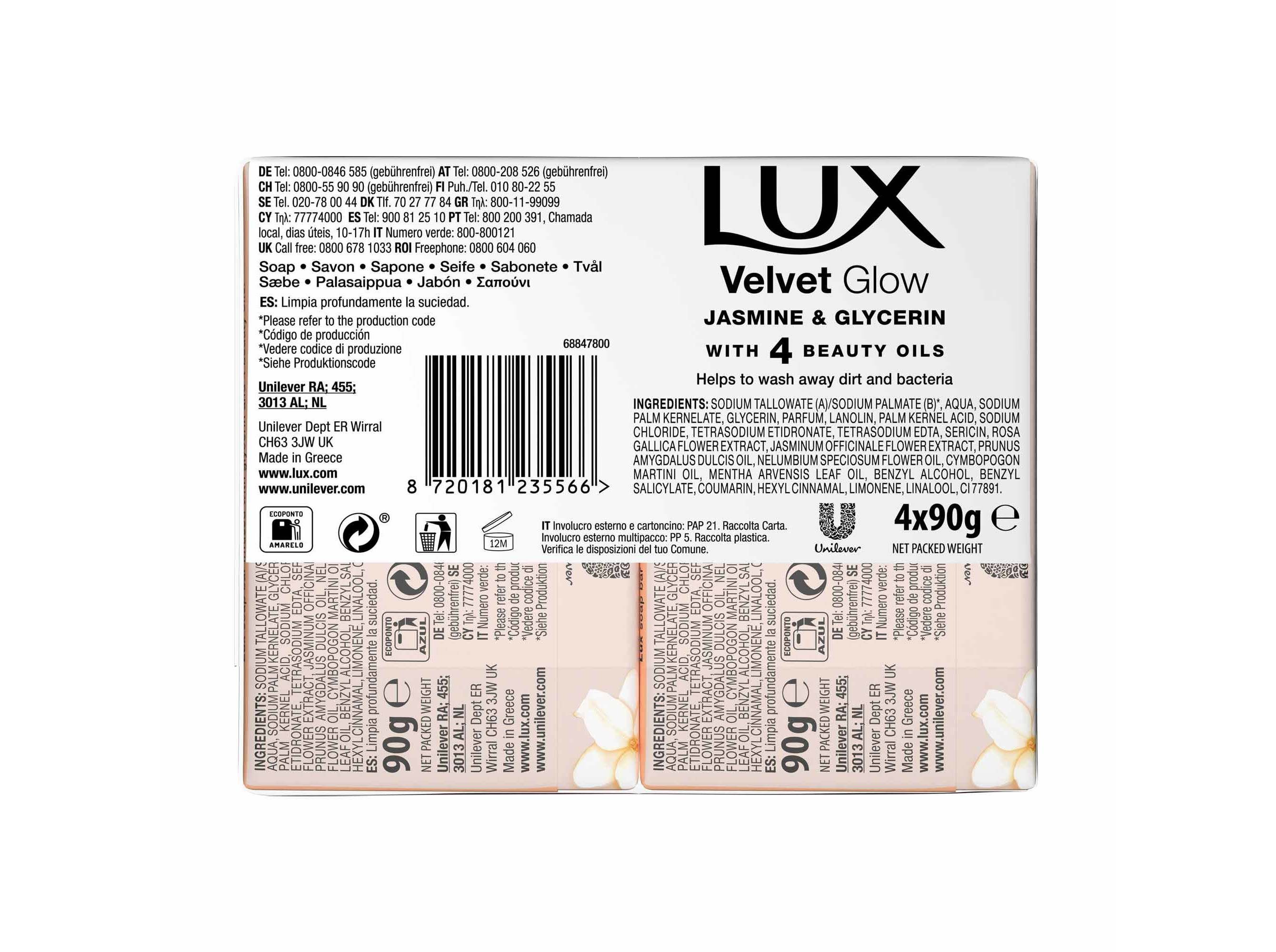 SABONETE S&Oacute;LIDO LUX VELVET GLOW 4X90G image number 2