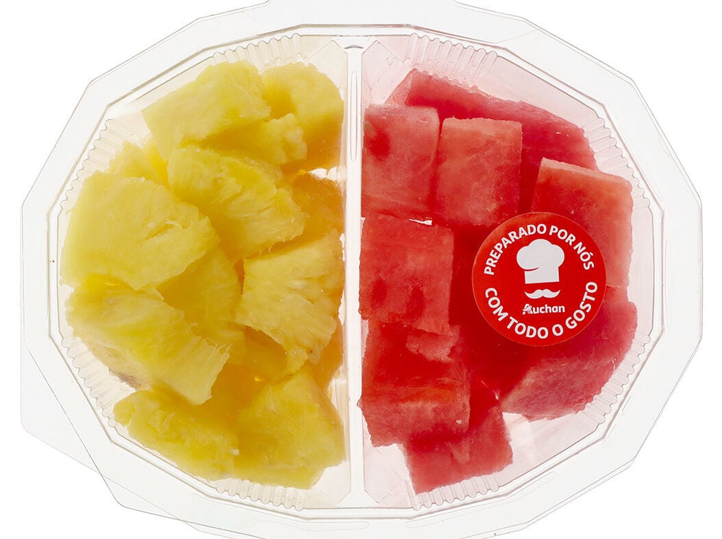 MELANCIA E ABACAXI PEDA&Ccedil;OS KG