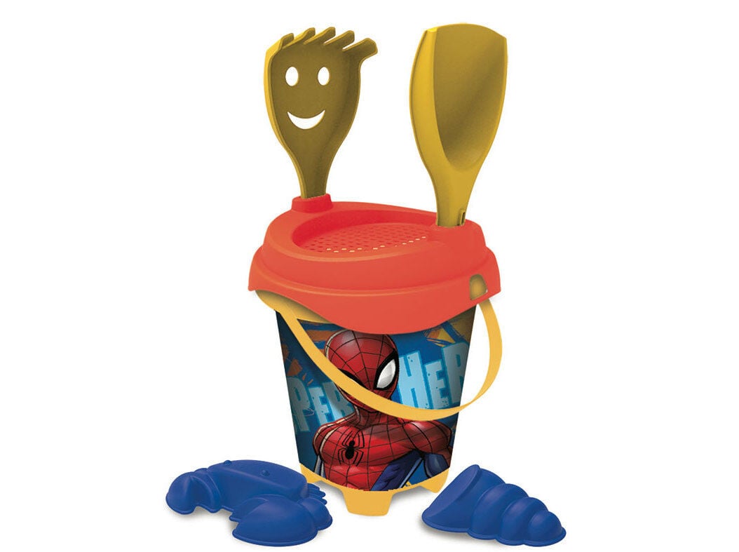 BALDE DE PRAIA MONDO-UNICE SPIDERMAN 18CM