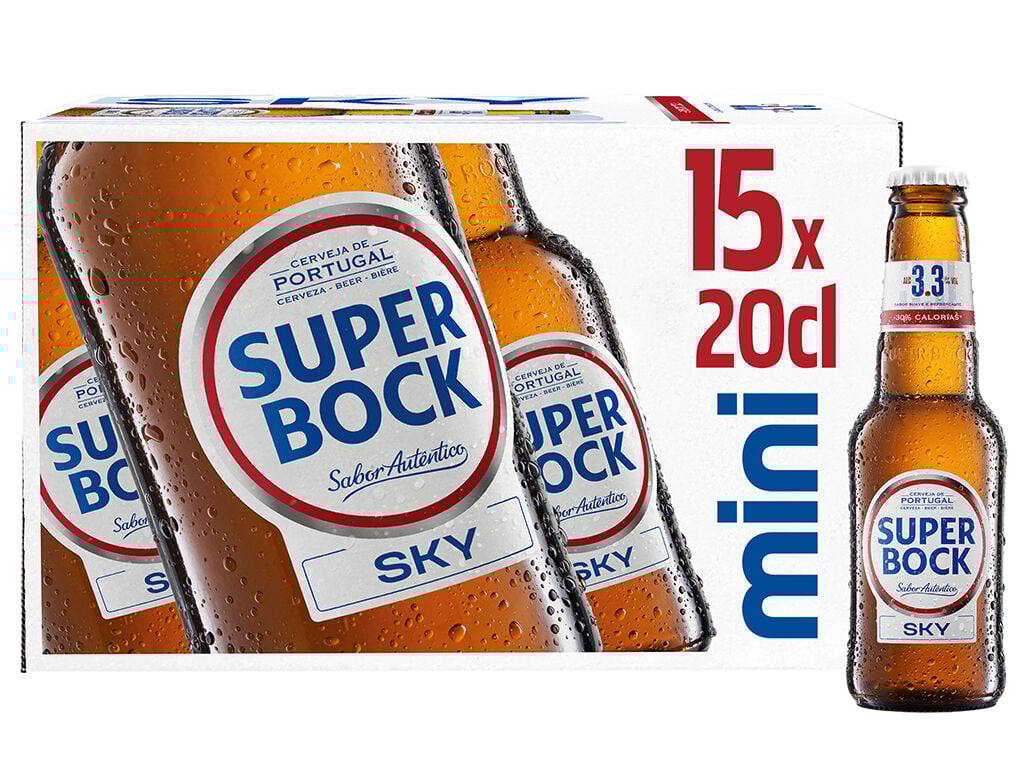 CERVEJA SUPER BOCK SKY 15X0.20L