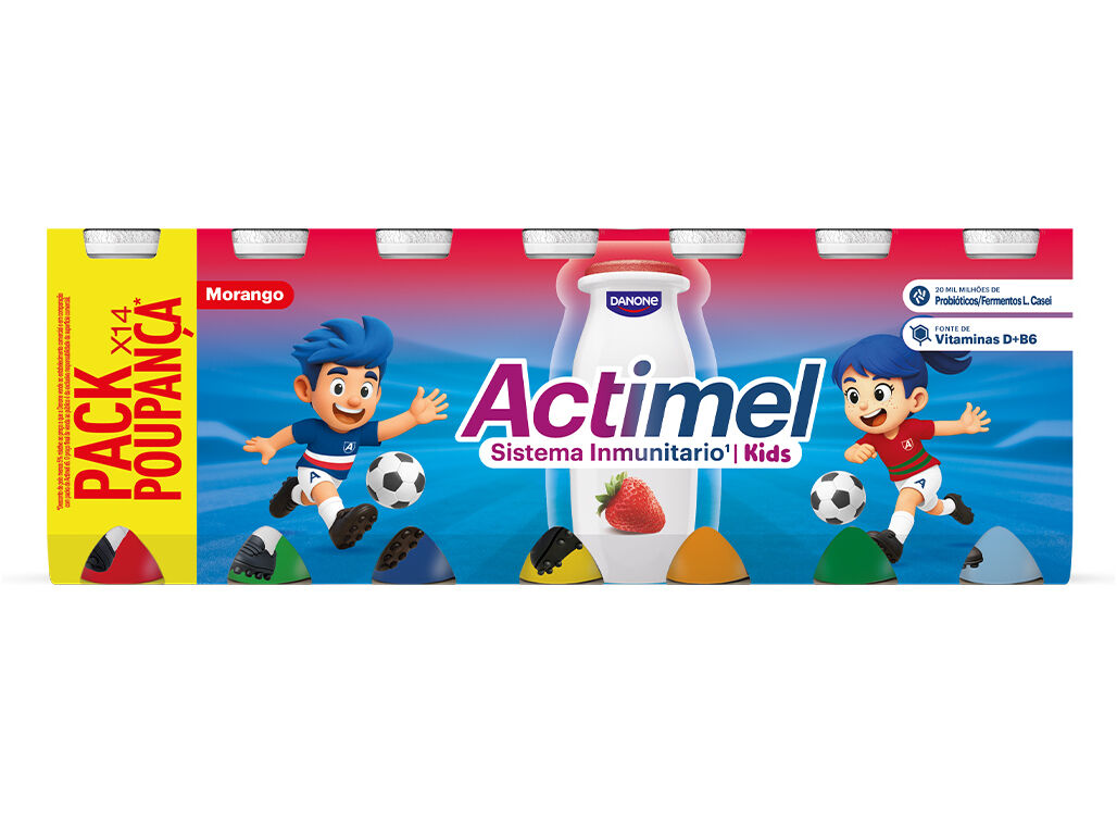IOGURTE INFANTIL ACTIMEL MORANGO 14X100G
