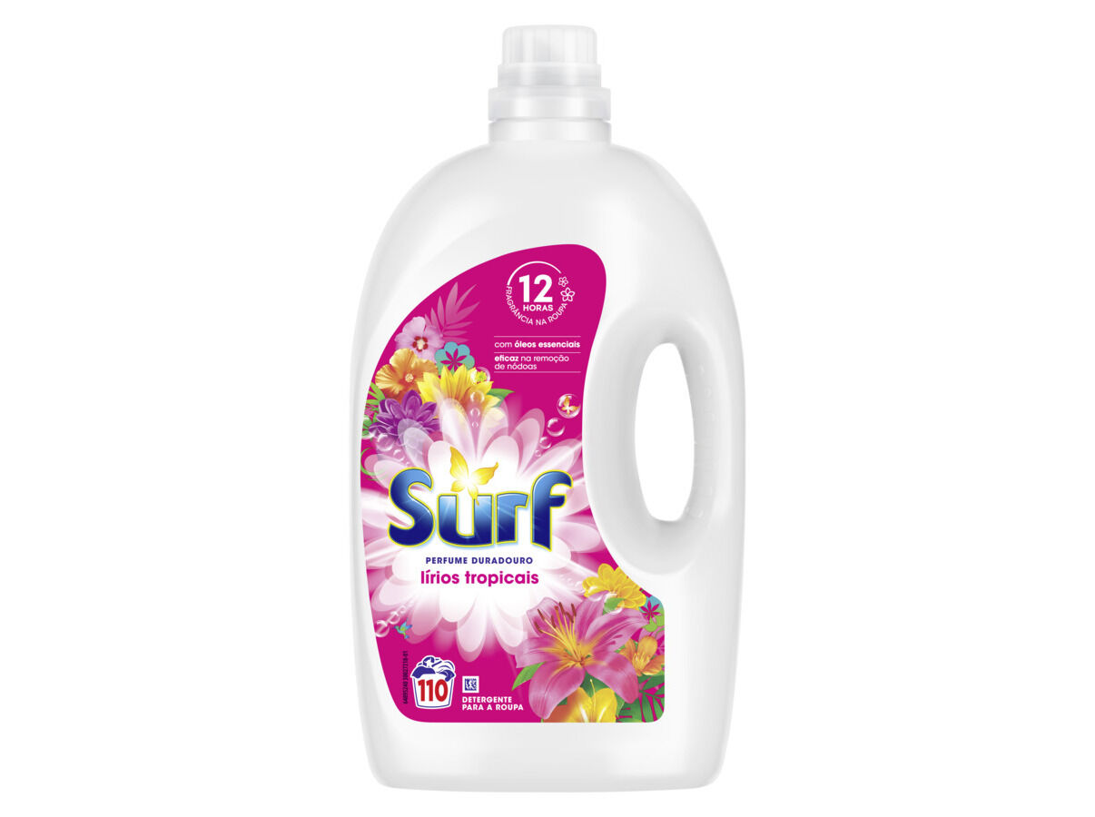 DETERGENTE ROUPA M&Aacute;QUINA L&Iacute;QUIDO SURF TROPICAL 110D image number 0