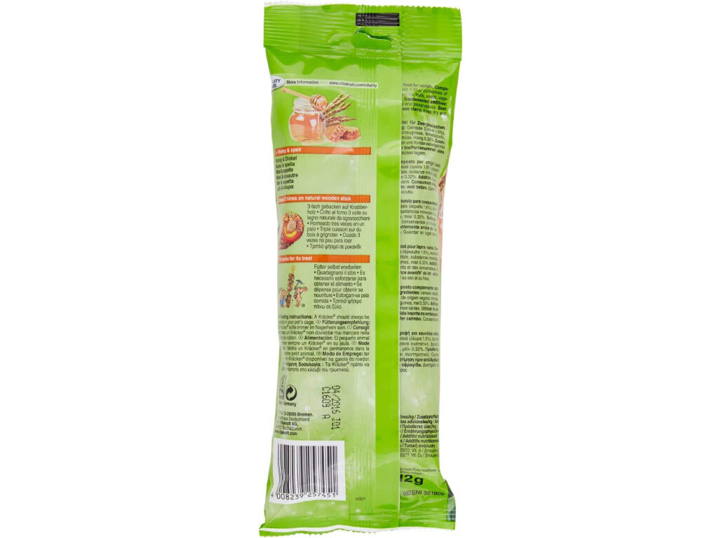 BARRITAS PARA COELHO AN&Atilde;O VITAKRAFT MEL PACK 2 UNIDADES image number 1