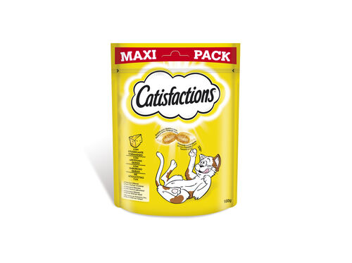 SNACKS PARA GATO CATISFACTIONS QUEIJO 180G image number 0