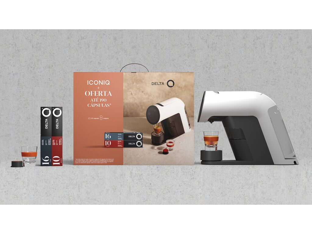KIT MAQUINA CAFE DELTA Q ICONIQ BRANCA image number 1