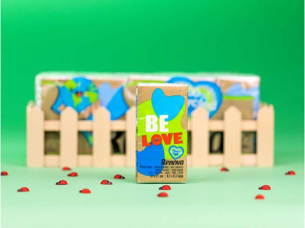 LEN&Ccedil;OS RENOVA DE PAPEL 100% RECICLADO 10UN image number 3