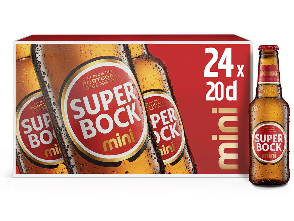 CERVEJA SUPER BOCK MINI 24X0.20L image number 1