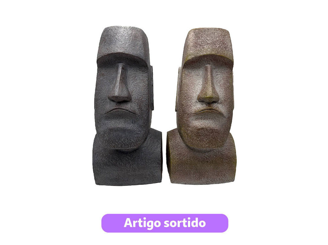 MOAI EM MAGN&Eacute;SIA GARDENSTAR 23X19X47CM MODELOS SORTIDOS image number 0