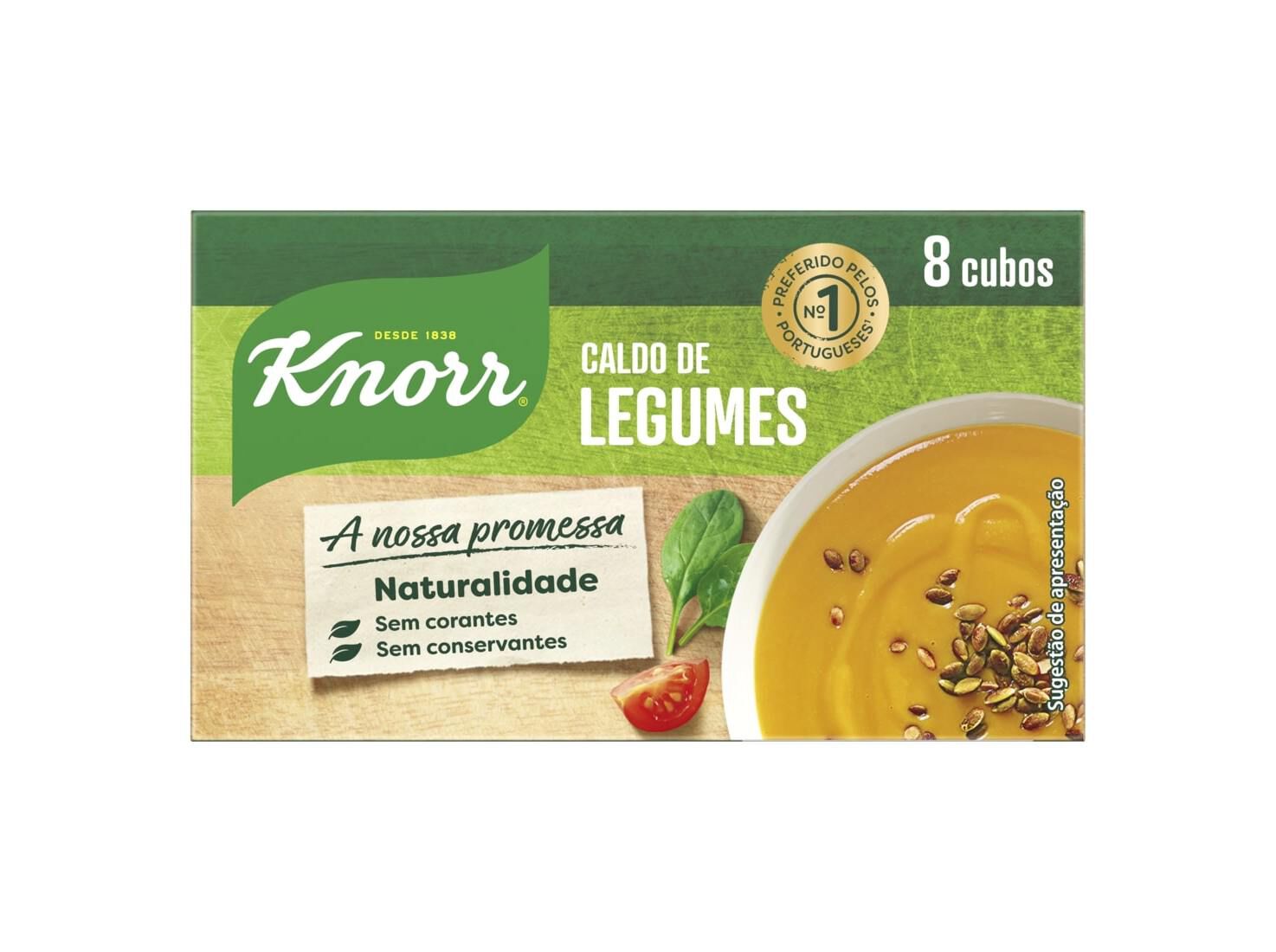 CALDO KNORR LEGUMES 8 CUBOS 80G image number 1