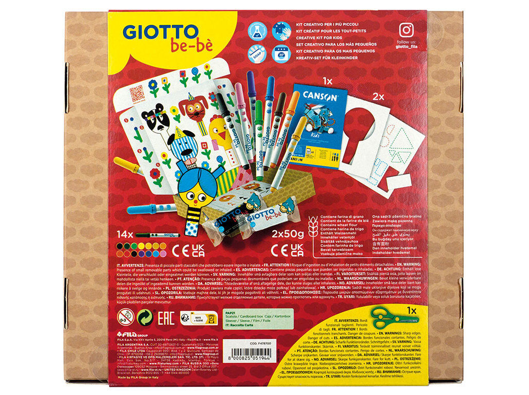 CONJUNTO CRIATIVO GIOTTO BE-B&Eacute; MY LITTLE FRIENDS image number 2