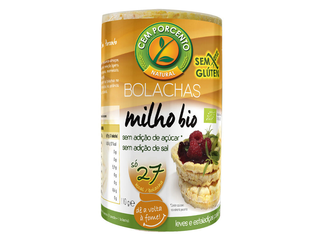 BOLACHA CEM PORCENTO MILHO BIO 110G