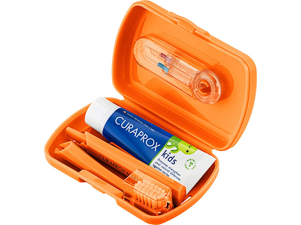 KIT VIAGEM CURAPROX KIDS - LARANJA image number 0