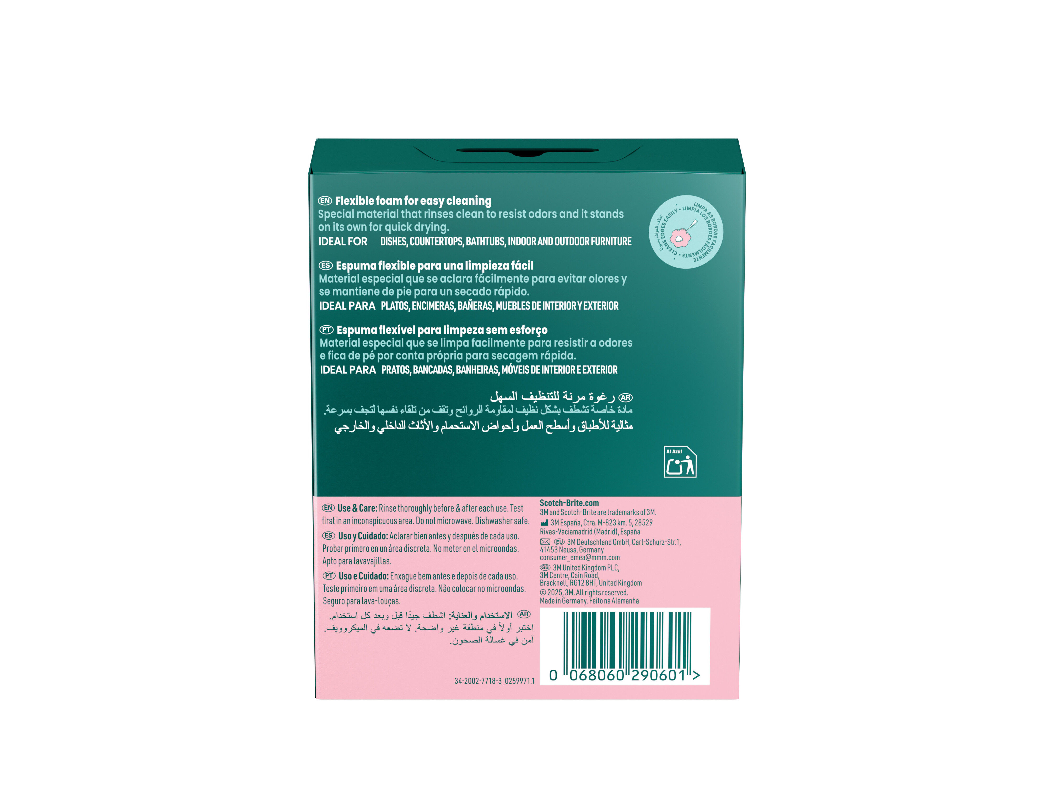 ESFREG&Atilde;O MULTIUSOS SCOTCH-BRITE FLEX SCRUB FLOR 1UN image number 1