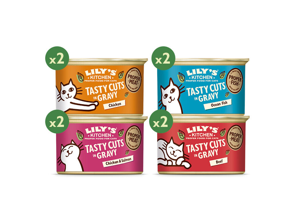 COMIDA H&Uacute;MIDA PARA GATO LILY'S KITCHEN MULTIPACK 8X85G image number 1