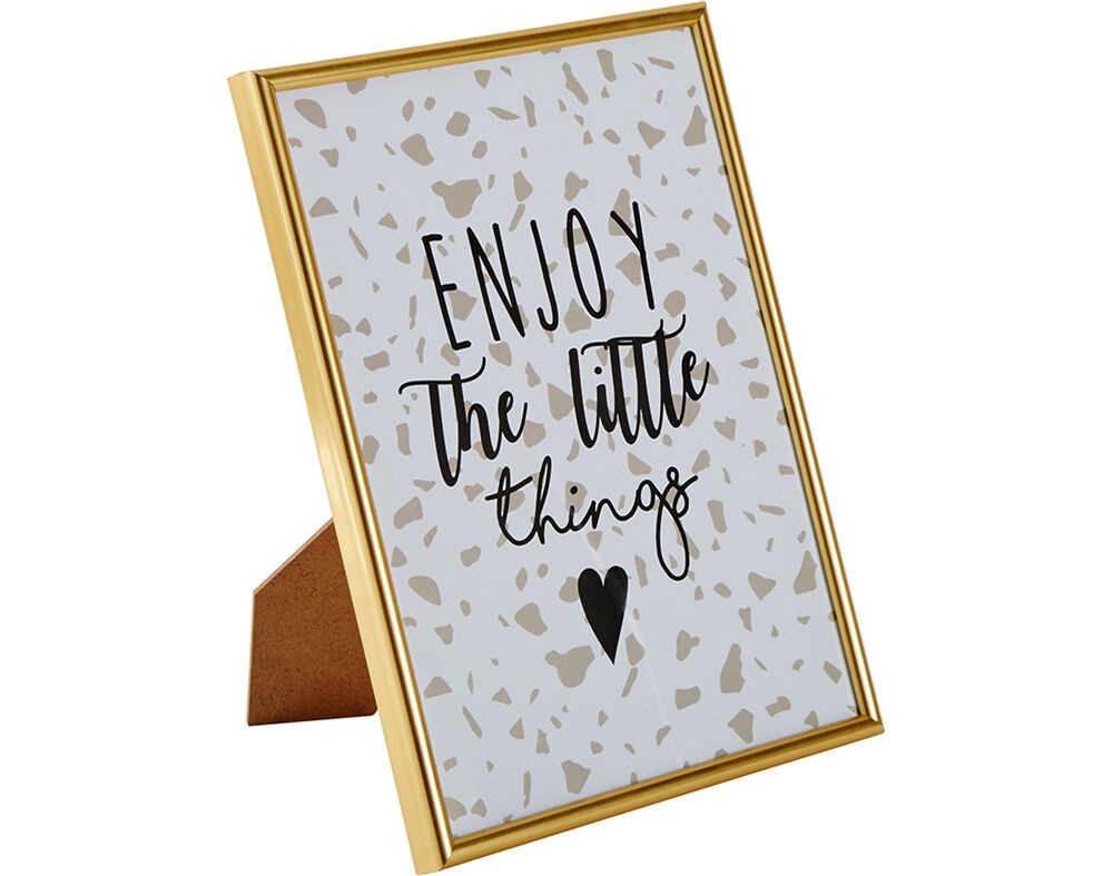 MOLDURA ACTUEL EM PL&Aacute;STICO DOURADO 30X40CM image number 0