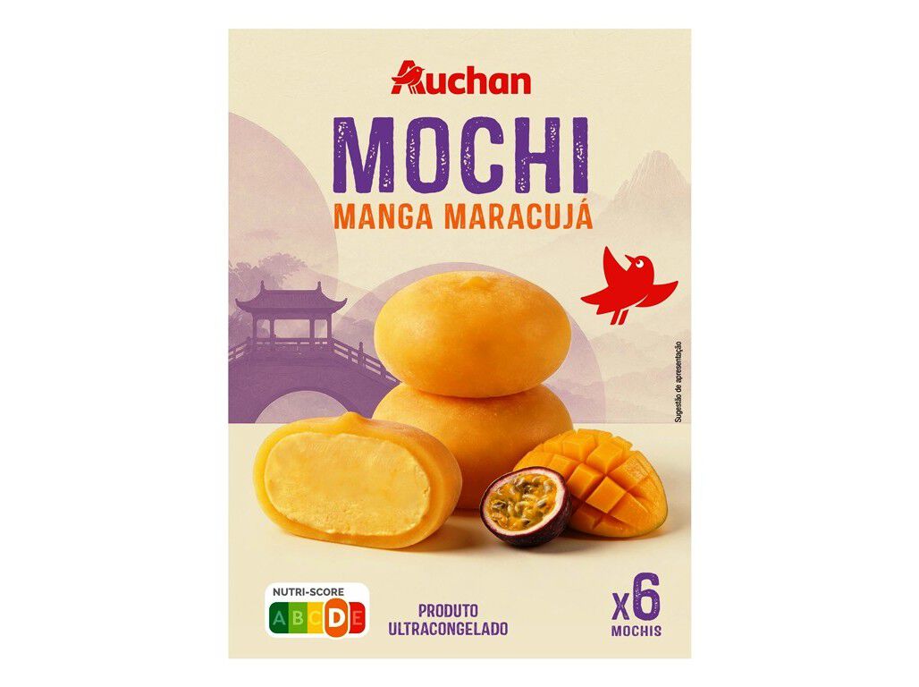 GELADO MOCHI AUCHAN MANGA MARACUJ&Aacute; 6UN 210G image number 0